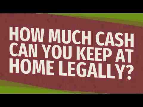 Is keeping cash at home bad?
