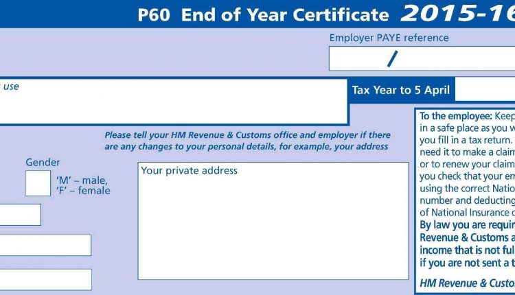 Do you get a P60 when you retire?